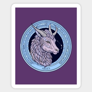 Aries Zodiac Sign Horoscope Sticker